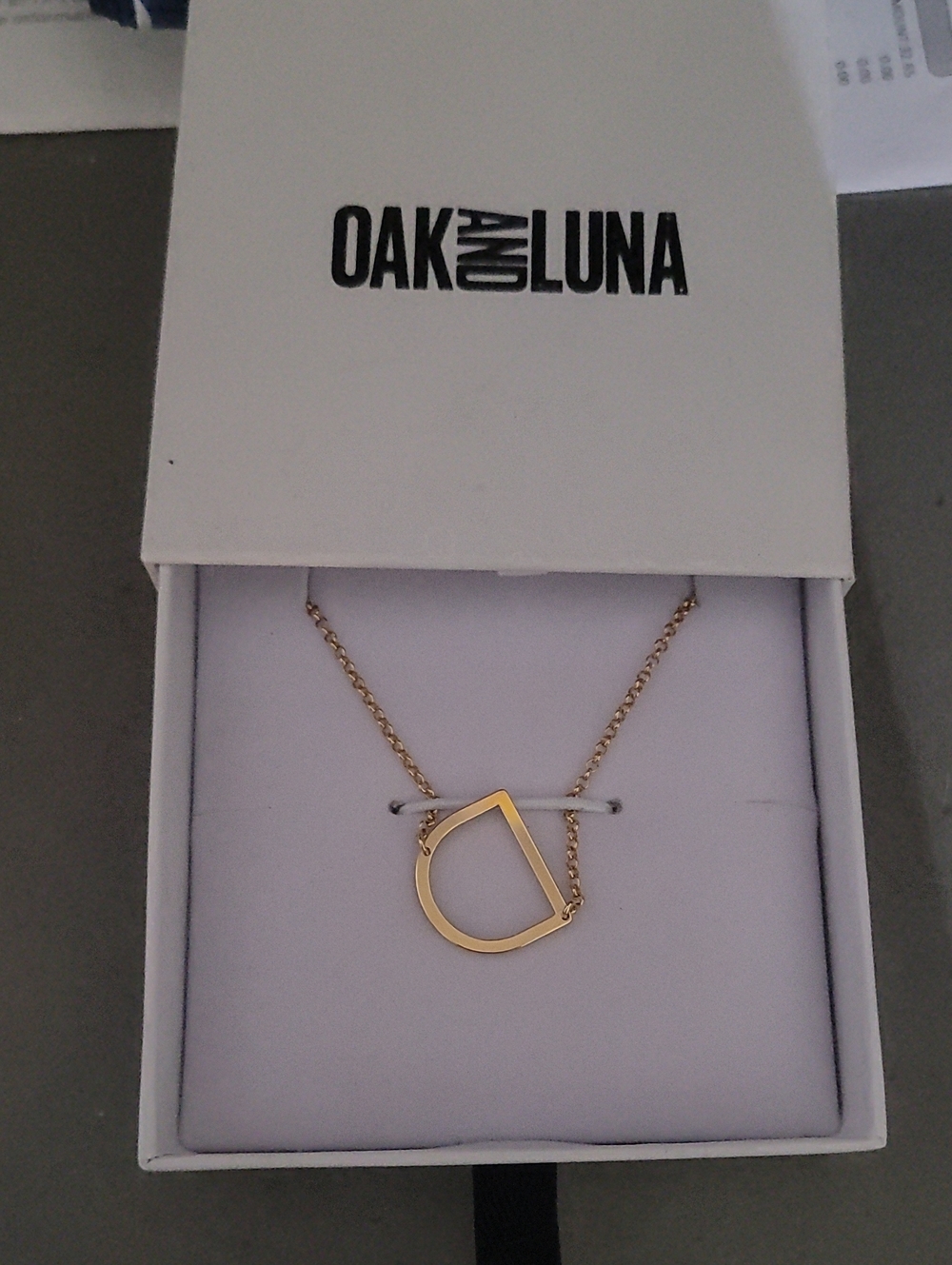 Gold Geometric Pendant Necklace